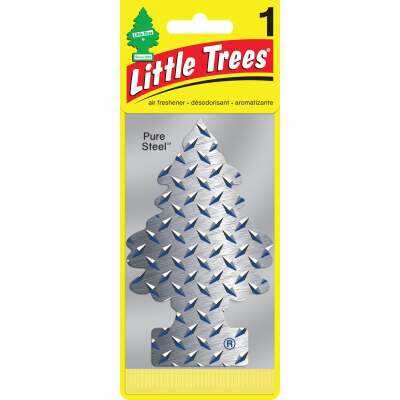 Little Trees Car Air Freshener, Pure Steel