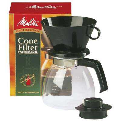 Melitta 10 Cup Drip Cone Black Coffee Maker