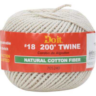 Do it Best #18 x 200 Ft. Natural Cotton Twine